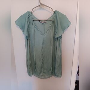 Jennifer Lopez Mint Green Blouse